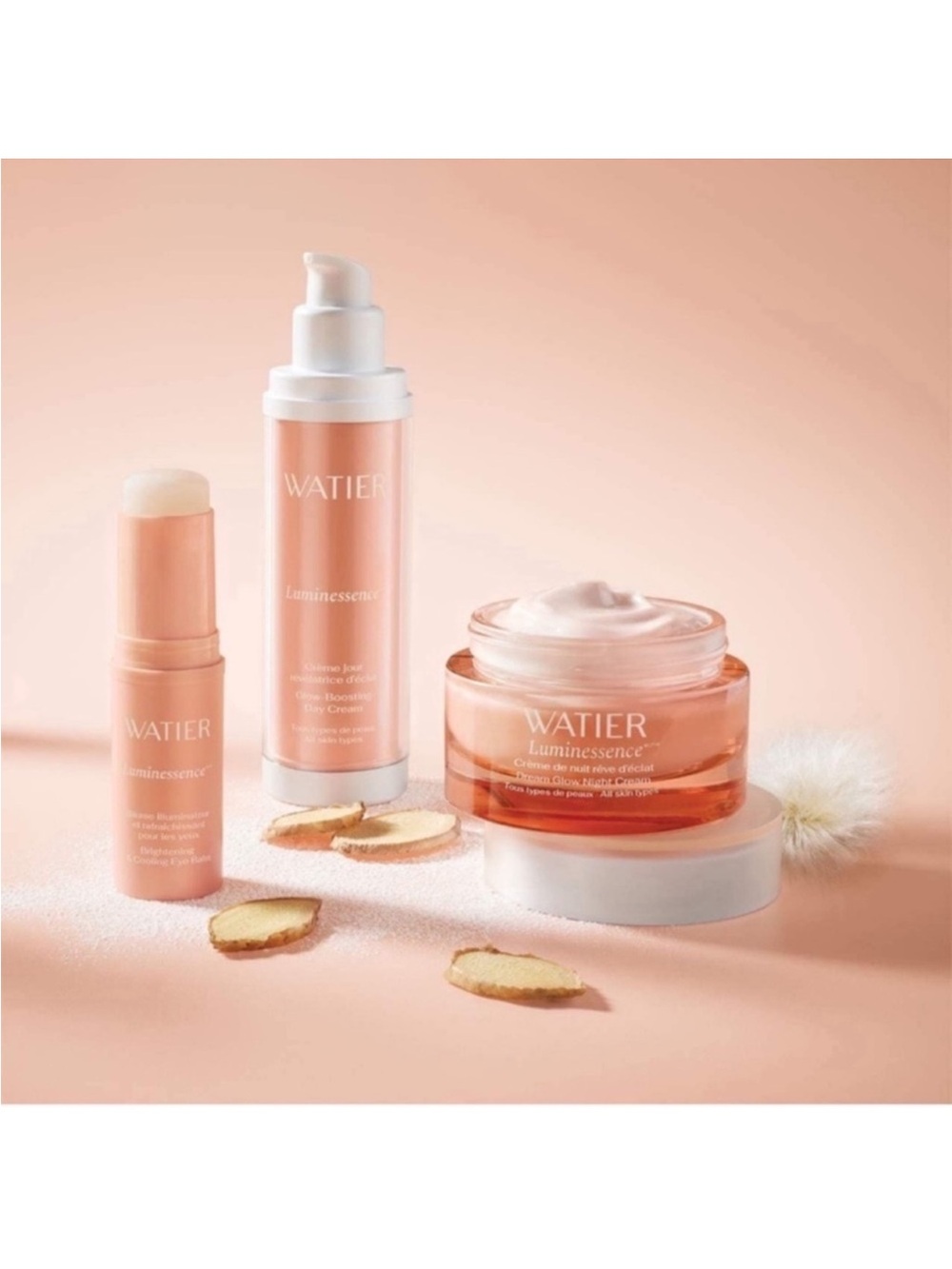 Lise Watier Luminessence Glow-Boosting Day Cream, Night Cream & Eye Balm